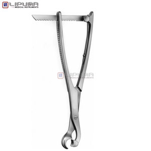 Pince à os Lambotte à mâchoire mobile, petite, pointe de 10 mm, longueur 220 mm (8 3/4 po), instruments chirurgicaux orthopédiques médicaux - Product Image 4