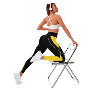 Womens High Waist Color Block Yoga <b>Leggings</b> <b>with</b> Side <b>Pocket</b> Stretch Gym Fitness Running Ankle Length <b>Workout</b> Pants - Product Image 6