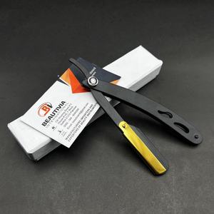 Maquinilla de afeitar de una sola hoja de acero inoxidable de alta calidad estilo turco para afeitado facial y corporal en salón o uso doméstico - Product Image 4