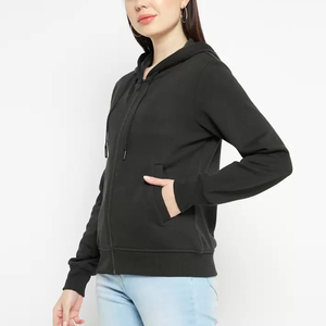 Sudadera con capucha para mujer, cómoda, de lana, informal, para invierno, sudadera con capucha de algodón relajada para el día a día, sudadera con capucha para mujer. - Product Image 3