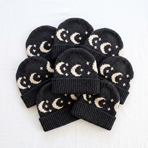 Gorro de punto con escamas de abanico, verde bosque, con puño, diseño de onda festoneada, cálido para invierno, gorro tipo calavera, venta al por mayor, directo de fábrica, fabricante de gorros - Product Image 2