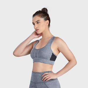 Soutien-gorge de sport pour femme haute qualité, maintien élevé, coupe-vent, logo avant, en Spandex/Polyester côtelé 180g, vente en gros Pakistan, le meilleur - Product Image 6