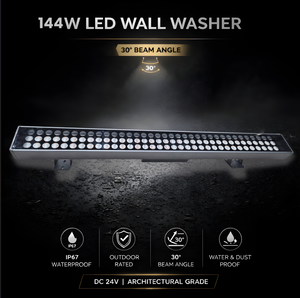 <b>The</b> 144W wall washer is a top-tier lighting solution delivering maximum brightness for large-scale façade <b>illumination</b>. - Product Image 2