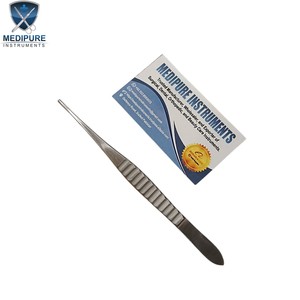 Pinces à tissus Gillies de haute qualité 1x2 dents, clip de dissection manuel en acier inoxydable, instruments chirurgicaux - Product Image 5