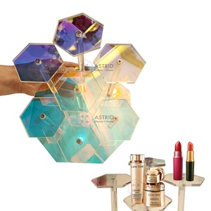Eco-Friendly Washable Transparent Acrylic Luxury Freestanding for Customized Display Stand for Cosmetics Easy Assembly - Product Image 4