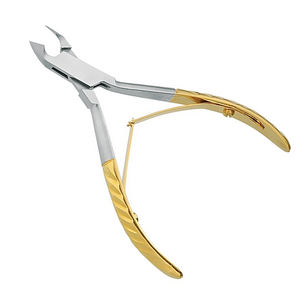 ที่ตัดหนังกำพร้าคุณภาพสูง ชุบทองบางส่วน ใบมีดคมกริบ แบบกล่อง ที่ตัดเล็บความงามพร้อมสปริงคู่ - Product Image 2