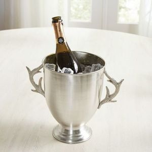 Modern Decorative Metal Ice Bucket For Wine Champagne Cooling With Strong Handle And Elegant Finish Ideal - Product Image 1