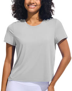 Camiseta de gimnasio para mujer, Top de entrenamiento para mujer, camiseta de fitness, blusa de entrenamiento, ropa informal y formal, prenda para correr - Product Image 5