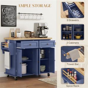 Mobiletto da Cucina per Organizzazione e Presentazione, Isola Cucina dal Design Elegante - Product Image 6
