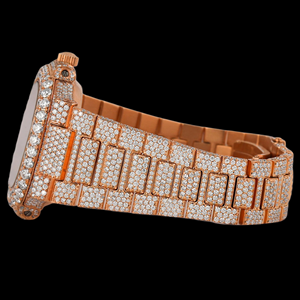 Reloj de Cuarzo para Hombre, Estilo Hip Hop, Completamente Cubierto de Diamantes Moissanite, de Acero Inoxidable, Regalo de Cumpleaños Perfecto para Él - Product Image 3