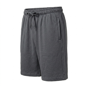 Custom LOGO Men's Casual 100% Cotton Jersey Men's <b>Shorts</b> Workout Breathable Elastic Waist Sports Athletic <b>Running</b> Gym <b>Short</b> - Product Image 1