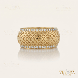 Anillo de moissanita con patrón escamas de plata 925 maciza de primera calidad, joyería de lujo, anillo inteligente. - Product Image 5