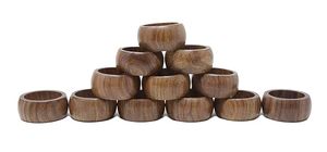 Premium Wooden Napkin <b>Ring</b> <b>Cheap</b> Rate Elegant Napkin Holder Set for Dining Table Decor and Home Use - Product Image 6