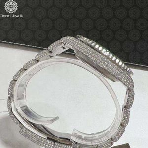 Reloj de Lujo para Hombre Charm Jewells, Acero Inoxidable, Bisel con Diamantes Dorados, Movimiento Mecánico Analógico, Fecha Automática, Caja de 40 mm, 10 Bar - Product Image 2