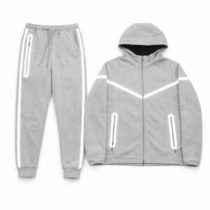 Nuevo Conjunto Deportivo de Invierno para Hombre con Capucha, 2 Piezas, Casual, Grueso, 100% Algodón, Diseño Personalizado - Product Image 5