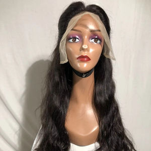 Peluca de cabello virgen ondulado frontal de encaje HD 13x6 de un solo donante indio 100% crudo sin procesar para exportación, talla grande, venta al por mayor - Product Image 1