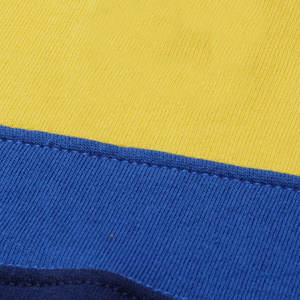 Sudadera Premium Amarillo Solar para Hombre |   Sudadera Deportiva Urbana con Paneles Multicolor Azul Marino y Azul Celeste para Entrenamiento en el Gimnasio - Product Image 6