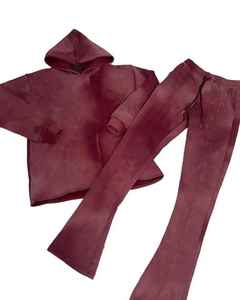 Chándal Unisex de Algodón de Peso Medio con Capucha, Color Sólido, Transpirable, Informal, con Logotipo Estampado, Corte Regular, Estilo Otoñal - Product Image 4
