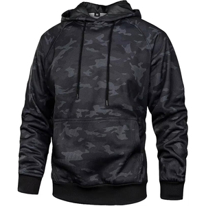 <b>Top</b> Quality Men's Camouflage Hoodie <b>Raglan</b> Sleeve Knitted Polyester Breathable Casual Hooded Sweatshirt Regular Fit Autumn Style - Product Image 1
