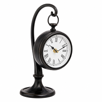 VITC-2005 mouvement à quartz d'horloge de table en bois de bronze antique pour la décoration intérieure ou l'utilisation de bureau cadeau parfait