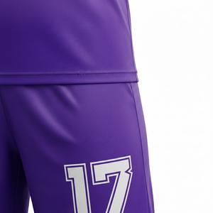 Tenue de football personnalisée 100 % polyester par sublimation, ensemble maillot de football respirant, kit d'entraînement dégradé pour équipe, vêtements de sport pour hommes - Product Image 5