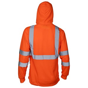 Overol de Trabajo Amarillo de Alta Visibilidad con Capucha y Franjas Reflectantes, Unisex, de Algodón, Certificado CE, Ropa de Seguridad con Detección de Agujas - Product Image 5