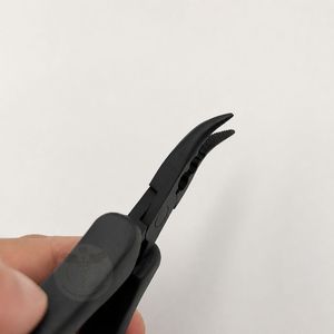 Pince à cheveux à tête incurvée, à dents, 3 trous, pour micro et nano anneaux, outils d'extension de cheveux en plumes, service OEM - Product Image 3