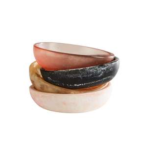 Handcrafted Polished Deep Red Glossy <b>Epoxy</b> <b>Resin</b> Classic Decorative Bowl Luxury Home Decor <b>Table</b> Centerpiece Fruit - Product Image 3