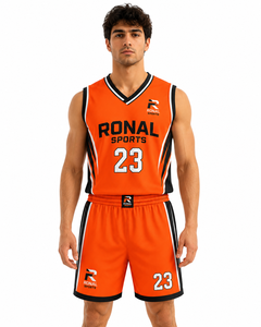 Conjunto de Uniforme de Baloncesto Sublimado Personalizado, Uniforme de Baloncesto Masculino Transpirable de Secado Rápido, Ropa de Equipo, Kit de Entrenamiento, OEM, ODM, Deportes - Product Image 3