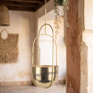 Hanging Iron Powder Coated Durable Multi-Purpose Modern Classic Outdoor & Indoor Planter with Drainage - Product Image 2