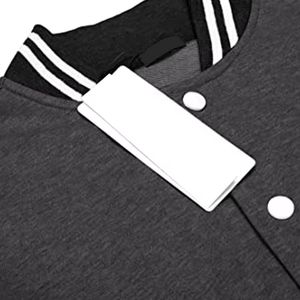 เสื้อแจ็คเก็ตเบสบอลแบบสตรีทแวร์ โลโก้เปล่า  แบบทรัคเกอร์  แบบเลตเตอร์แมน  แบบเบสบอล  แบบคัสตอม  แบบหนัง  แบบวาร์ซิตี้ คุณภาพสูง - Product Image 3