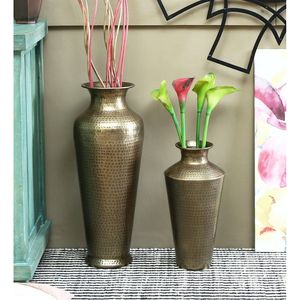 Jarrón Decorativo Hecho a Mano, Jarrón de Metal para Flores, Estilo Antiguo, Latón, Regalo - Product Image 4