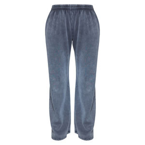 Pantalones de chándal de invierno de algodón grueso con lavado ácido premium para mujer, fabricante OEM de marca privada, precio mayorista 2026 personalizado - Product Image 5