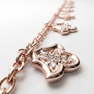 Round Lab Grown & Natural Diamond Bracelet in 9K Rose Gold | 1.07 CT Fine Jewelry - Product Image 5