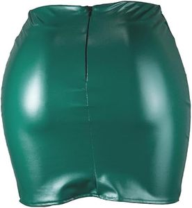 Mini-jupe en cuir pour femme, taille haute, coupe ajustée, idéale pour les soirées et clubs, avec logo personnalisé, fournisseur d'usine de vêtements OEM ODM - Product Image 2