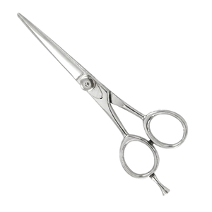 Ciseaux à effiler professionnels en acier inoxydable à lame tranchante, plaqué or rose 18 carats, avec manche ergonomique en céramique, pour droitiers, destinés aux coiffeurs - Product Image 1