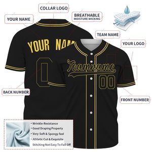 Hot Selling Unique Design Baseball Jerseys Sublimation Printed Team logo Name Number Fashion Baseball Shirt for Men Jersey - Product Image 4