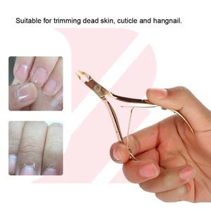 Coupe-cuticules professionnel en acier inoxydable finition or miroir, produit tendance pour salons de beauté haut de gamme - Product Image 5