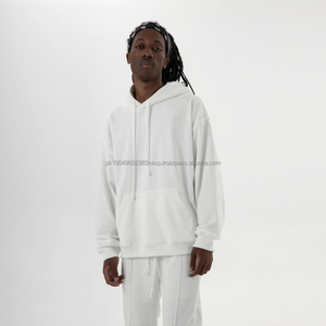 Sweat-shirts streetwear pour hommes avec logo personnalisé OEM, coton lourd délavé avec col à capuche double extrémité, résistant à l'eau - Product Image 3