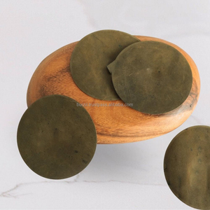 Genuine Leather Coasters Luxury Corporate Giveaways Round Beverage Coasters Set Protective <b>Desk</b> Cup <b>Mat</b> LC-0020 - Product Image 5