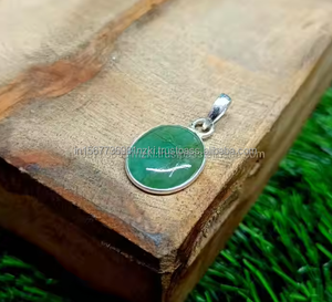 <b>Top</b> Quality Gift For Her Emerald Gemstone <b>Silver</b> Jewelry 925 Sterling <b>Silver</b> Pendant Handmade <b>Silver</b> Pendant Promise Gift <b>Women</b> - Product Image 4