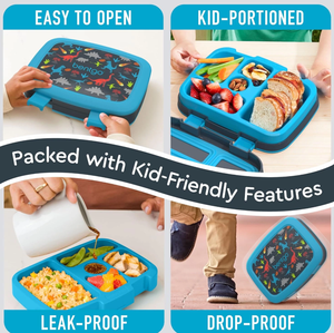 Lonchera Infantil Estilo Bento de 5 Compartimentos a Prueba de Fugas con Diseños Infantiles Bentgo 100% NUEVA ORIGINAL - Ideal - Product Image 2