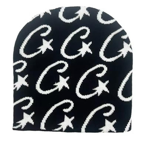 Custom Logo Jacquard <b>Knitted</b> 100% Acrylic Beanie Four Seasons Warm Travel <b>Hat</b> Outdoor Ski Sports Cap All Match Unisex <b>Men</b> Women - Product Image 2