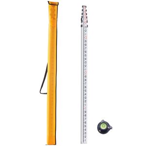 Asta Telescopica in Alluminio da 18 Piedi con Scala Bilaterale e Asta di Livellamento da 1/10 di Piede - Product Image 5