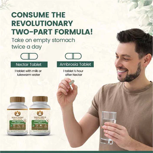 Maharishi Amrit Kalash Comprimés d'extraits de plantes sauvages, double pack, sans sucre, complément ayurvédique à base de plantes pour le soutien quotidien du bien-être - Product Image 3