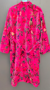 Bata de Kimono con Estampado Digital de Dibujos Animados para Mujer, Suave y Transpirable, 100% Algodón, Camisón de Verano Hecho a Mano, Cuello en V, Cintura Elástica, ODM - Product Image 5