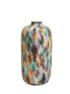 Vase à fleurs abstrait moderne multicolore en métal Artesign, centre de table décoratif artistique et écologique pour la maison - Product Image 3