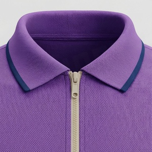 Ropa Deportiva para Hombre, Talla Grande, con Cierre de Cremallera de un Cuarto, Transpirable, para Gimnasio, Fitness, Casual, Camisetas Polo, Color Personalizado, Top Deportivo - Product Image 4