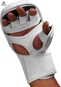 Gants de MMA en gros, en cuir PU durable, à paume ouverte, pour l'entraînement, le fitness et la musculation - Product Image 6