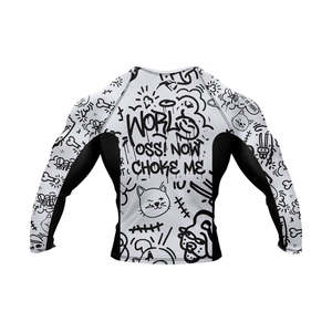 Real Strong Men BJJ Rush Guard Rashguard-High Quality Nylon/Cotton Sportswear with Customizable Options - Product Image 2